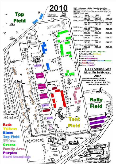 Caravan Park Map