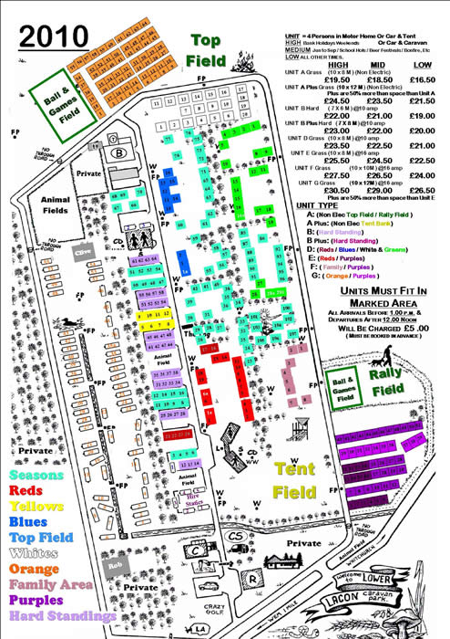 Caravan Park Map