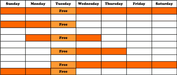 Free Tuesday Example